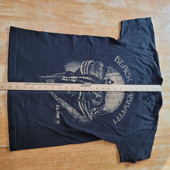 Small Vintage Black Sabbath Tultex Cotton Graphic Concert T Shirt - Picture 6 of 10